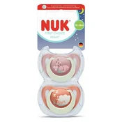 NUK duda varalica - silikon First Choice Night 18-36 m, 2 kom sort. 10177252