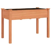 Vidaxl Korito s podlogo rjave barve 118x59x76 cm trden les jelke
