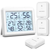BRIFIT digitalni termometer in higrometer s 3 senzorji