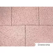 PRANA PLOCA 20x20x6cm crveno-crna