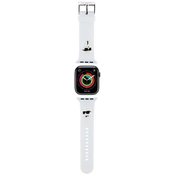 Karl Lagerfeld Strap KLAWMSLKCNH Apple Watch 38/40/41mm white strap 3D Rubber KarlChoupette Heads (KLAWMSLKCNH)