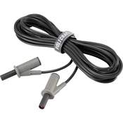 VOLTCRAFT Visokofleksibilni varnostni merilni kabel [lamelni vtič 4 mm-lamelni vtič 4 mm] 5 m črne barve MSB-501 10 A
