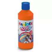 Carioca Akrilna barva vrhunske kakovosti Carioca 250 ml oranžna