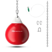 Costway Boksarska vreča Punching Water Aqua Bag 18 palcev 110 funtov rdeča z nastavljivo kovinsko verigo