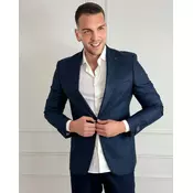 Squareonline Muški elegantni sako, Teget