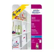 Avery Zweckform samoljepljive etikete, za boce, A4, 90x120 mm, 5 listova, za inkjet printere, O