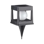 LED solarno svetlo CUBO LED/3,7V 1200 mAh IP44 crna