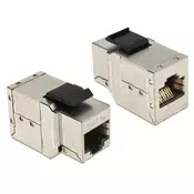Delock Keystone modul RJ45 ženski > RJ45 ženski Cat.6, priključek