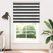 Zavjesa zebra crna 140x200 cm širina tkanine 135,9 cm poliester