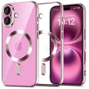 1 to 3 Ovitek Tech-Protect Magflex Za Magsafe Iphone 16 Resistant Cover Shiny Rose