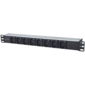 Intellinet 163651 power distribution unit (PDU) 1U Black,Silver 8 AC outlet(s)