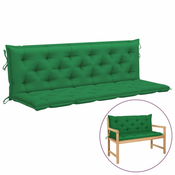 vidaXL Blazina za vrtno klop zelena 180x(50+50)x7 cm oxford tkanina