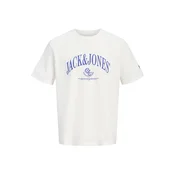 JACK & JONES Majica JORFREDERIKSBERG indigo/bela