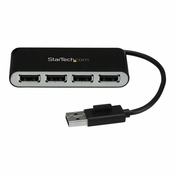 StarTech.com 4 Port USB 2.0 Hub - USB Bus Powered - Portable Multi Port USB 2.0 Splitter and Expander Hub - Small Travel USB Hub (ST4200MINI2) - hub - 4 ports