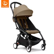 stokke yoyo3 otroški voziček 6+ toffee (black frame)