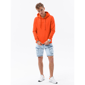 Ombre Clothing moška jopa s potiskom Esta oranžna B1351