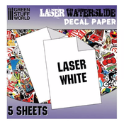 INKJET Waterslide Decal A4-WHITE (packx5)