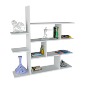 HANAH HOME Zidna polica Motif v2 White