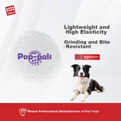 GiGwi Interaktivna lopta za pse, Bela
