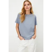 Trendyol Milla Ženska majica TWOSS23TS00000, Siva