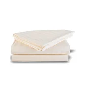Posteljnina iz masivnega damasta 140x220 krem EMI