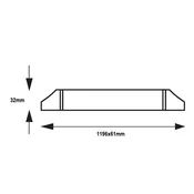 master LED LED linearna svetilka 120cm 36W 6500K 3820lm IP20