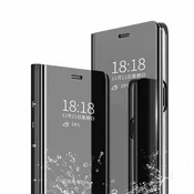Preklopna torbica za Xiaomi Poco X5 Pro – z ogledalom, stojalo, črna