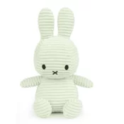 Bon Ton Toys Miffy ECO Corduroy zajček mehka igrača, 23 cm, mentolno zelena (881)