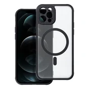 OEM Ohišje za iPhone 12 PRO Full Matte Mag Cover, združljivo z MagSafe, črno