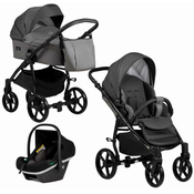 Kombinirana djecja kolica 3 u 1 Buba - Karina Light, Dark Grey