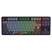 Gaming tipkovnica Fury - Kanabo K6, Gateron Orange magnetska, RGB, crna/siva