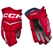 Hokejske rokavice CCM JetSpeed FT880 Red/White Junior 10 palcev
