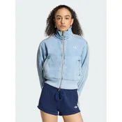 adidas Jeans jakna Firebird KQ6492 Modra Slim Fit