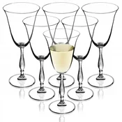 KADAX Komplet 6 elegantnih kozarcev za rdeče in belo vino, 250 ml