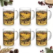 shumee STEKLENA SKODELICA Z MESTNIM POTISKOM ZAKOPANE 400 ML KOMPLET 6 STEKLENIH SKODELIC