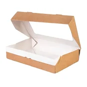 Kartonska kutija sa prozorom Eco Tabox, 1450 ml, 260x150x40 mm kraft, 50 kom