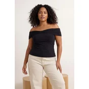 Trendyol Curve Ženska bluza Tbbss26Af00084, Crna