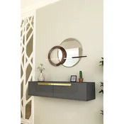 Hanah Home komoda Meyra 120, 120 cm, antracit / zlatna