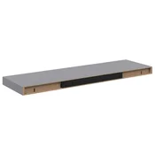 Vidaxl Stenske police 2 kosa sive 80x23,5x3,8 cm MDF