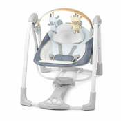 Ingenuity Preklopna gugalnica z melodijo Swing'n Go Chambray 0m+ do 9kg