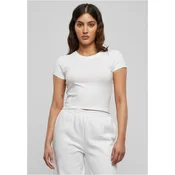 Womens Stretch Jersey Cropped Tee White