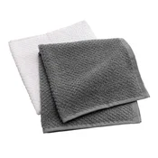 Bele/sive frotirne bombažne brisače v kompletu 2 ks 50x50 cm Gourmet – douceur dintérieur