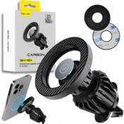 BLAVEC Magnetni nosilec za avto BH-16A Carbon MagSafe masko (BH16AC-MAVB) črne barve