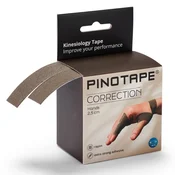 PINOTAPE Korekcijski trak za roke, temno siv, 2,5 cm x 5 m, 2 kosa.