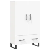Vidaxl vidaXL Visoka omarica bela 69,5x31x115 cm material na osnovi lesa