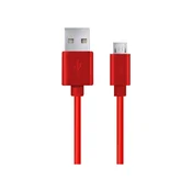 33 Mikro USB 2.0 kabel AB M/M Esperanza EB177R rdeč 0,5 m
