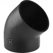 Geberit HDPE koleno 110/45, črne barve (HDPE odvod)