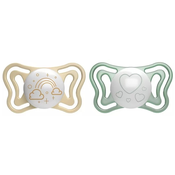 Chicco Physio Light Physio Forma Night duda 2-6 m Gold/Green 2 kom