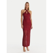 Guess Pletena obleka W5YK48 Z37G0 Bordo rdeča Slim Fit