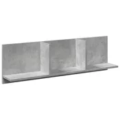 MAISON CHIC Stenska omarica - Zidna omarica 100x16,5x30 cm betonsko siva inženirski les iu1321, (22062851)